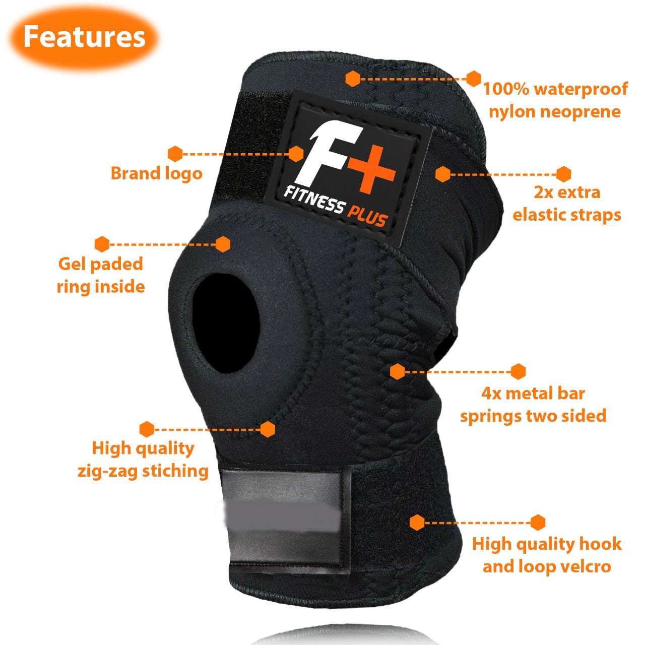 Felixebl Knee Support Brace – Flexible & Lightweight Compression Sleeve for Pain Relief, Sprains & Sports Recovery | Unisex