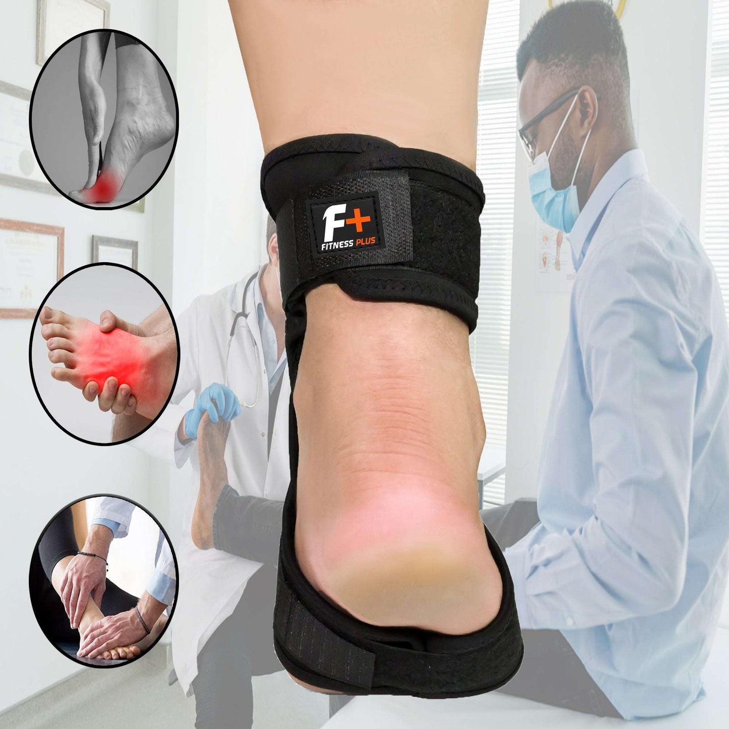 Ankle Splint Flexible Support Brace – Lightweight & Adjustable | Ideal for Sprains, Injuries & Recovery | UAE Edition