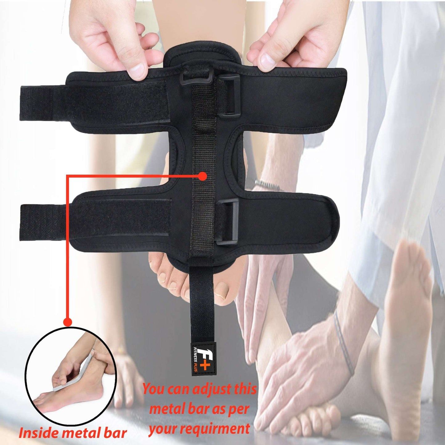 Ankle Splint Flexible Support Brace – Lightweight & Adjustable | Ideal for Sprains, Injuries & Recovery | UAE Edition