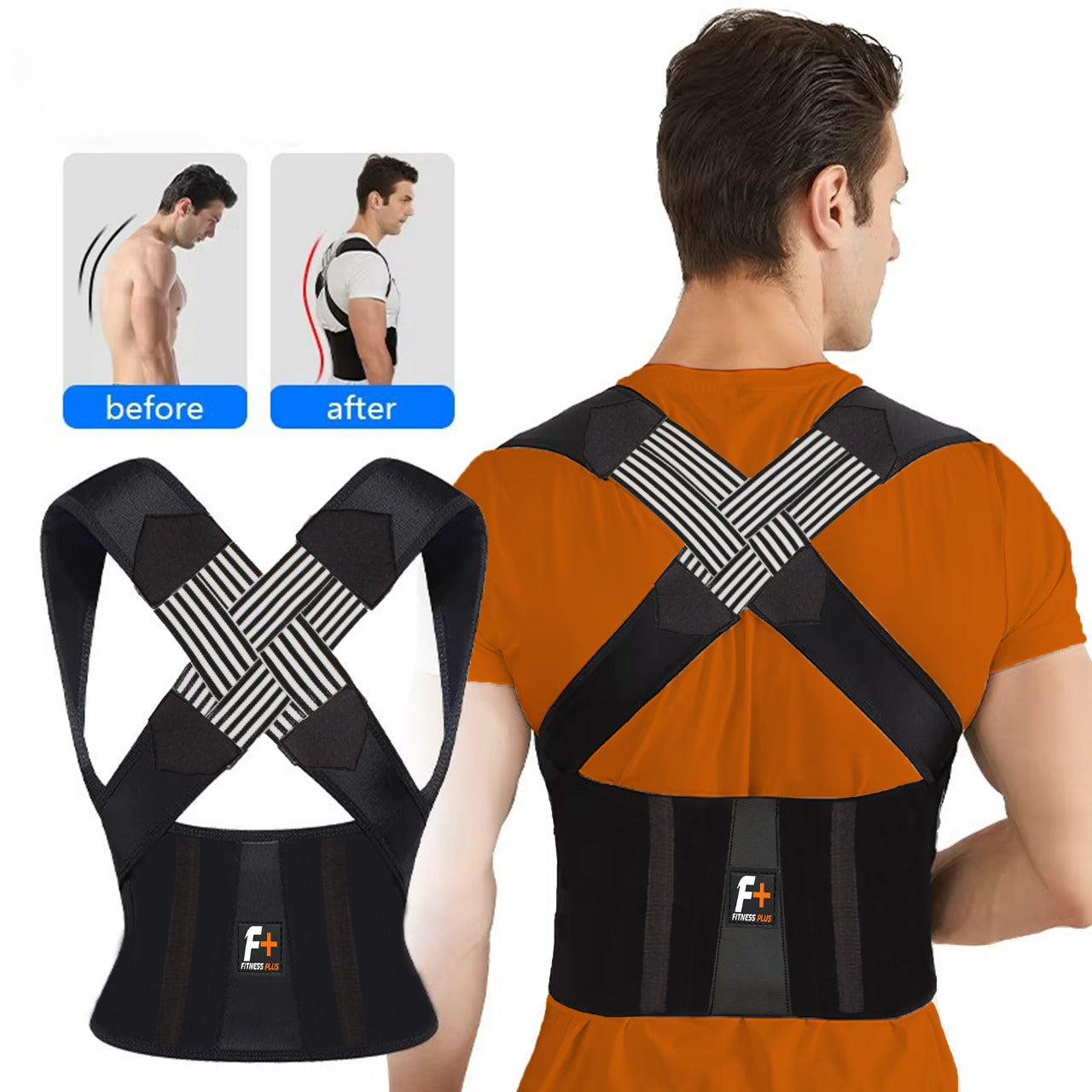 Posture Corrector Belt – Adjustable Back Support Brace for Men & Women | Spine Alignment & Lower Back Pain Relief
