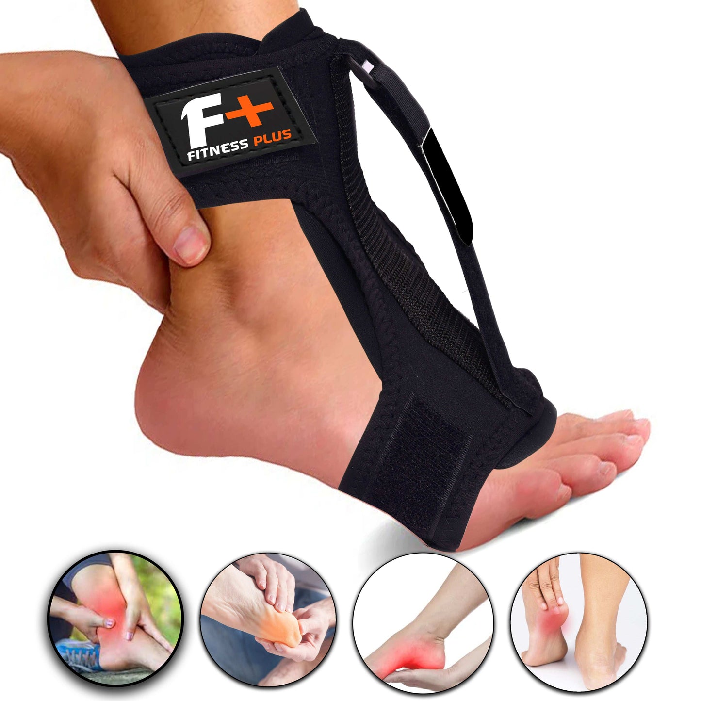Ankle Splint Flexible Support Brace – Lightweight & Adjustable | Ideal for Sprains, Injuries & Recovery | UAE Edition