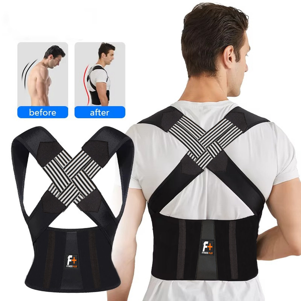 Posture Corrector Belt – Adjustable Back Support Brace for Men & Women | Spine Alignment & Lower Back Pain Relief