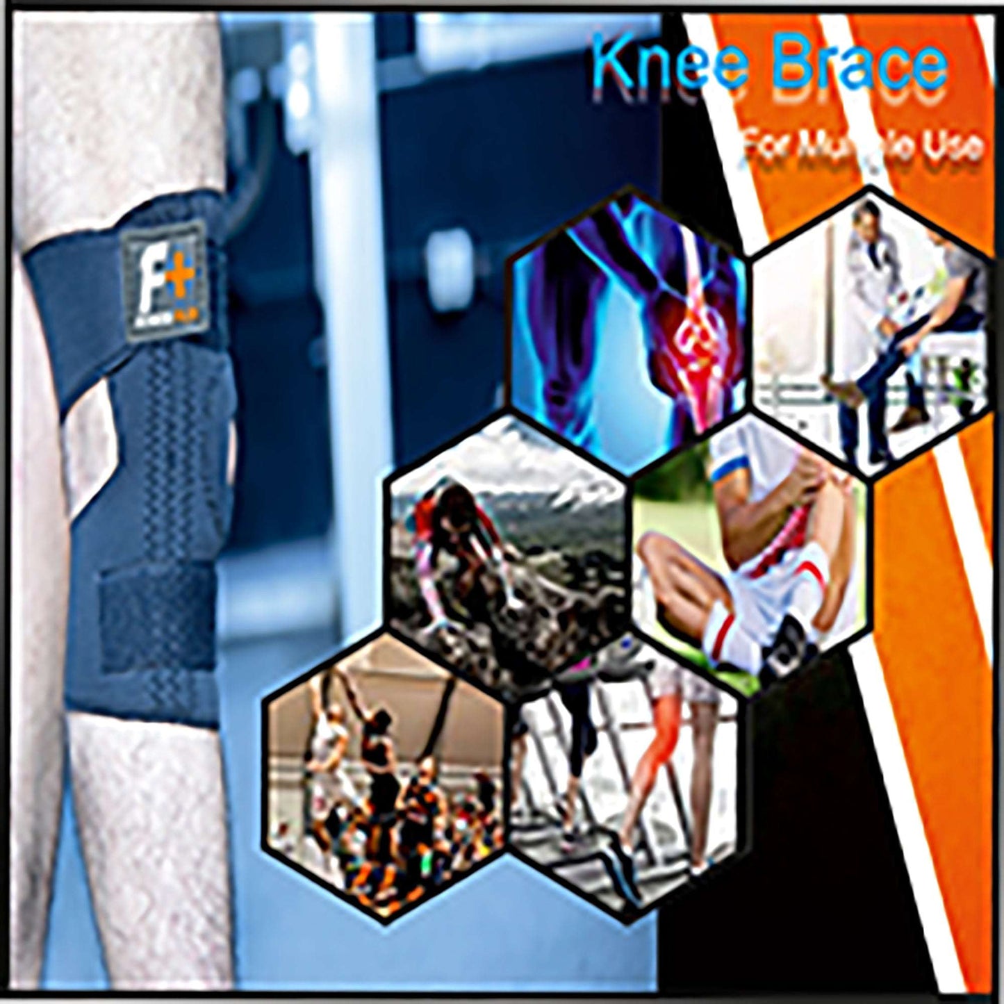 Felixebl Knee Support Brace – Flexible & Lightweight Compression Sleeve for Pain Relief, Sprains & Sports Recovery | Unisex