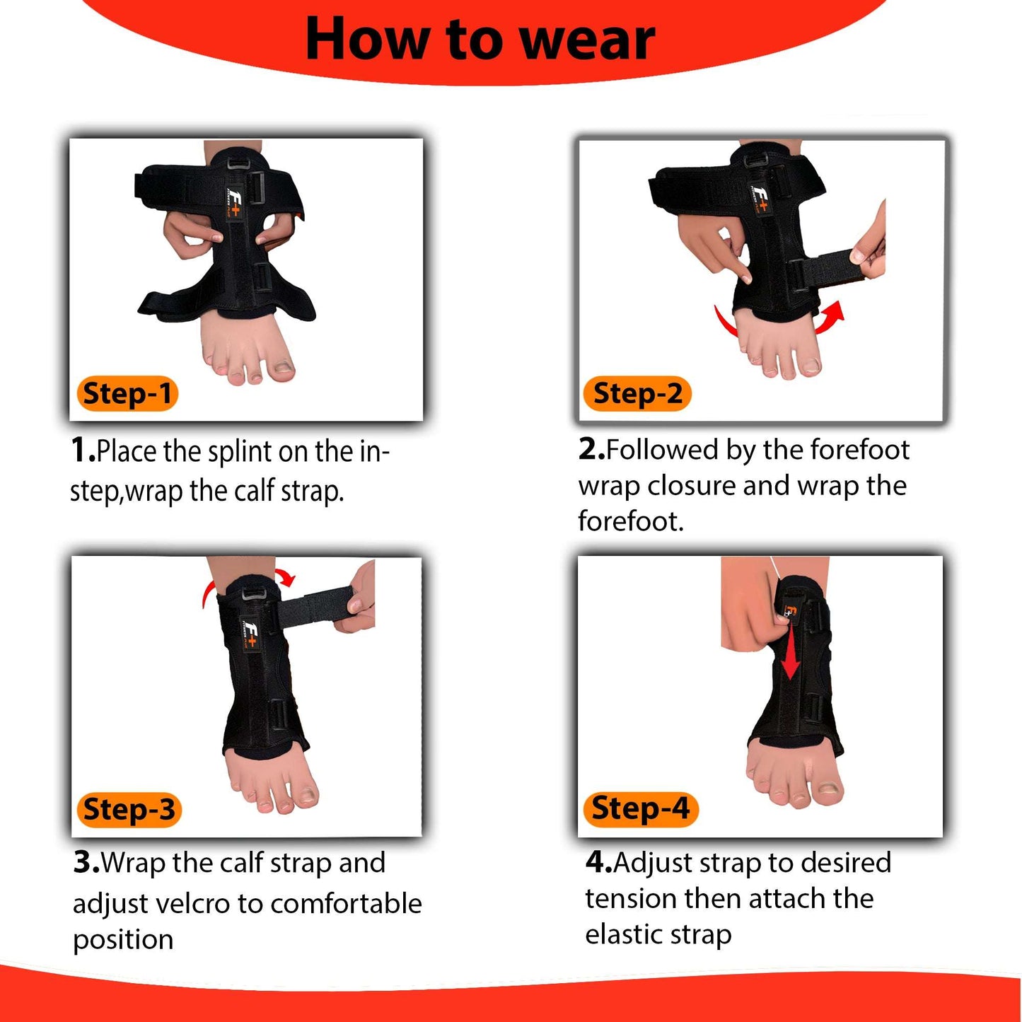 Ankle Splint Flexible Support Brace – Lightweight & Adjustable | Ideal for Sprains, Injuries & Recovery | UAE Edition