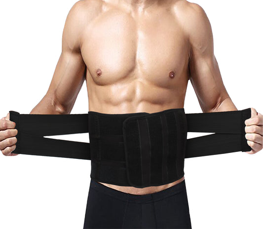 Waist & Back Support Belt – Adjustable Lumbar Brace for Pain Relief & Posture | Unisex | UAE Edition