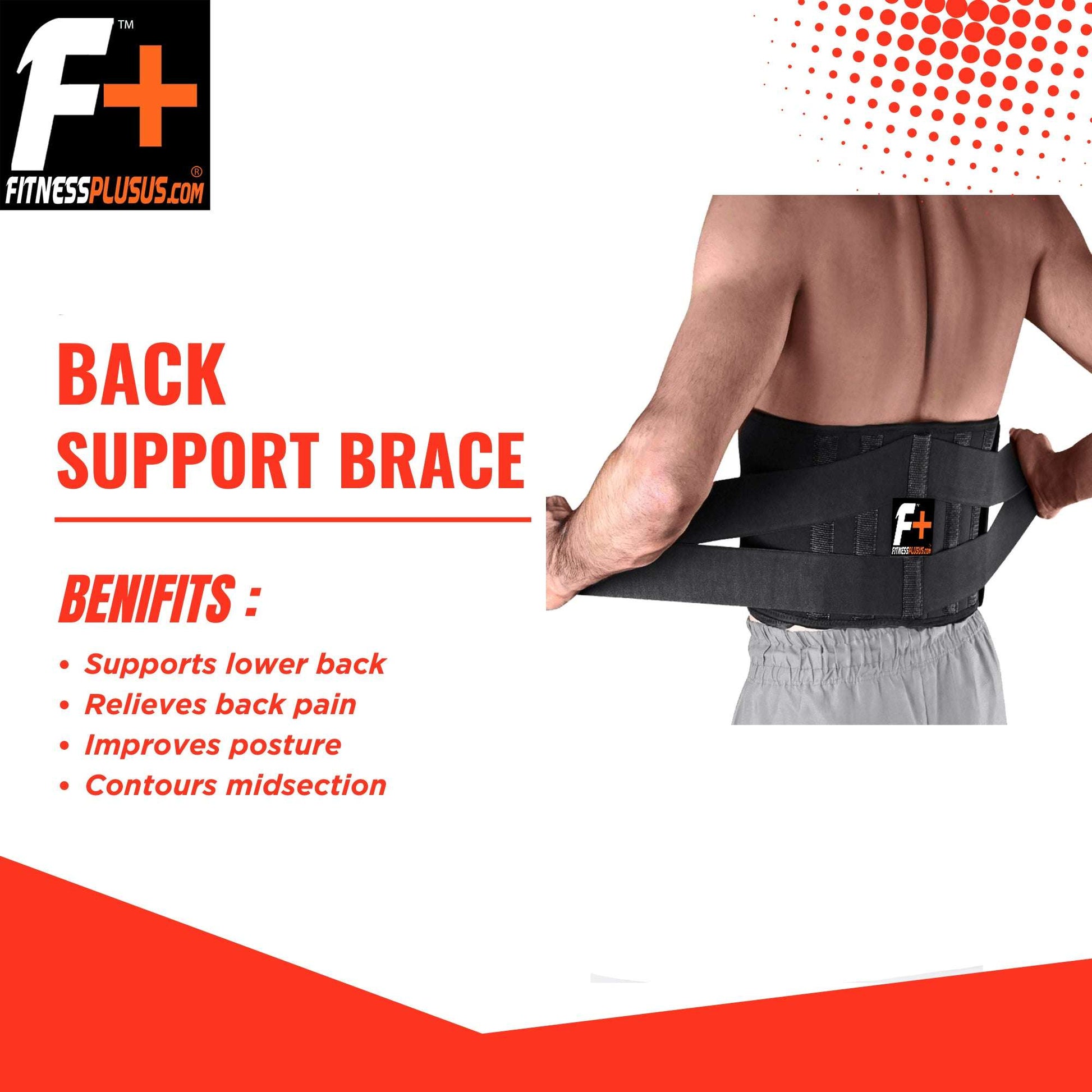 Waist & Back Support Belt – Adjustable Lumbar Brace for Pain Relief & Posture | Unisex | UAE Edition